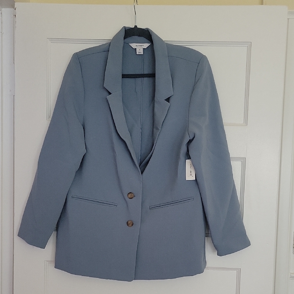 Old Navy Blue Blazer Classic Suit Jacket